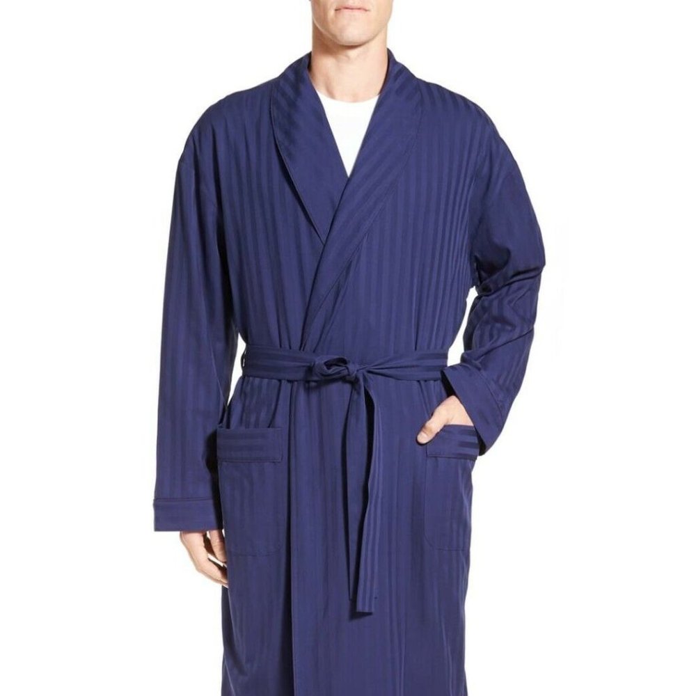 NWT Men's Majestic International L/XL Blue Robe